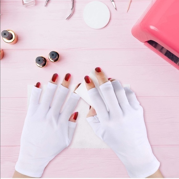 🆕 UV Shield Glove Gel Manicures Glove Anti UV Fingerless Gloves Protect Hands - Picture 3 of 8